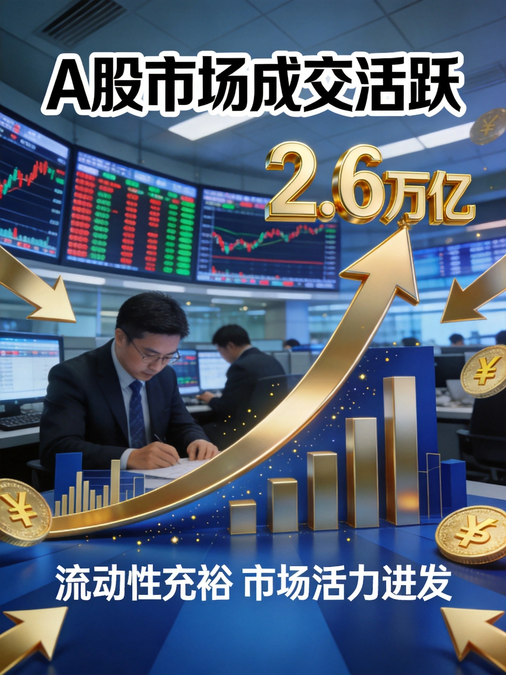 两市成交额连续破2.6万亿 流动性充裕背后的市场信号解读