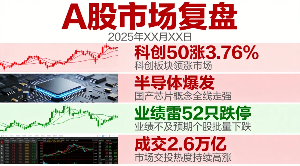 A股市场复盘全景,科创50领涨、半导体爆发与业绩雷集中释放三大特征解析