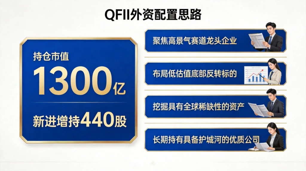 QFII外资配置思路解析，持仓市值近1300亿聚焦行业龙头与产业趋势