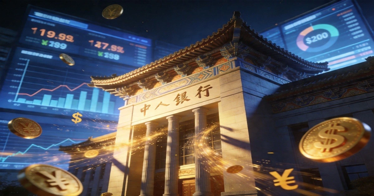 央行货币政策封面 - 适度宽松政策与金融市场稳定发展