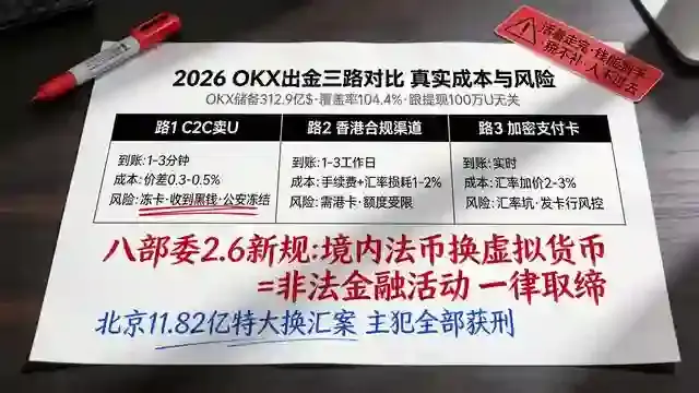 OKX出金三路风险对比报告