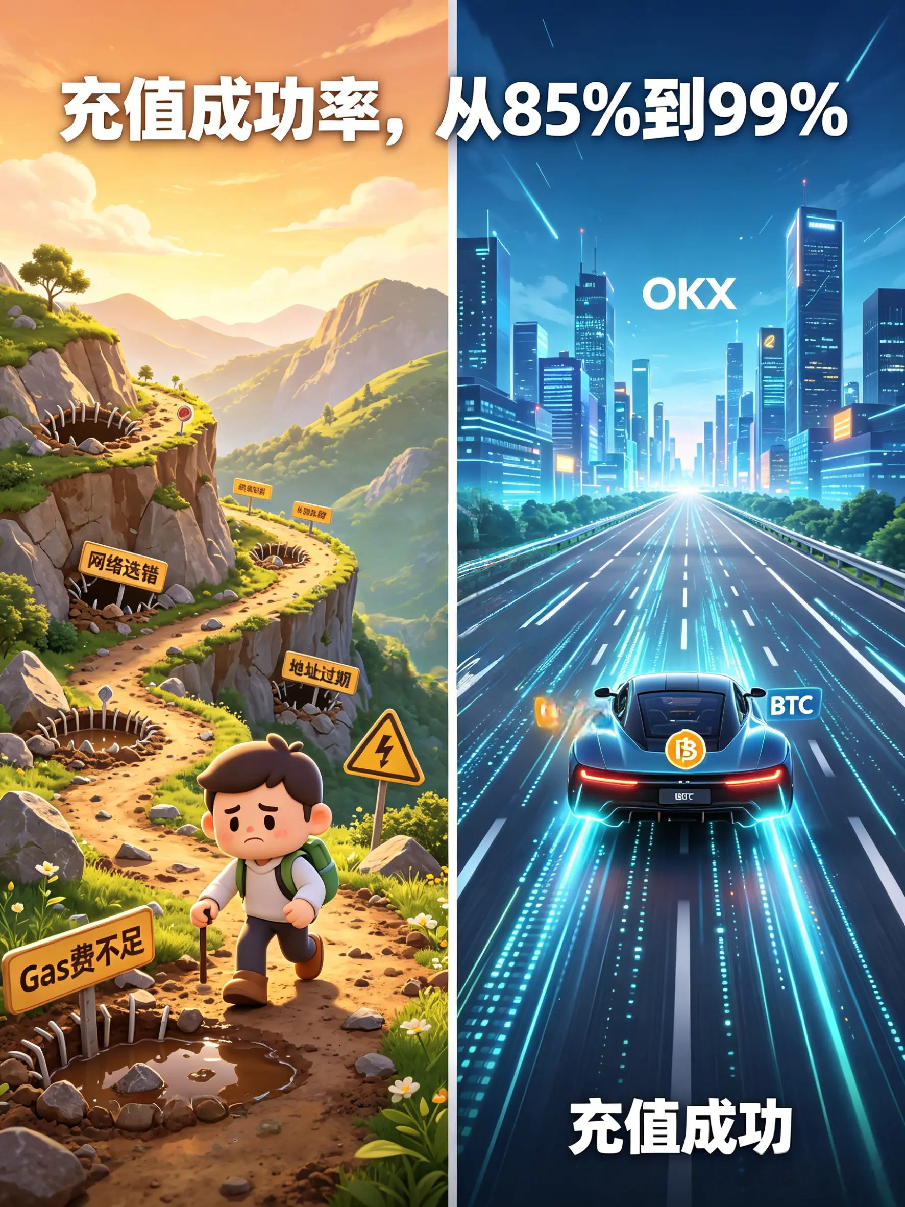 OKX多渠道充值实操全攻略2026:法币+币币+OKXChain零 gas 充值,五种方式手把手教你避开所有坑