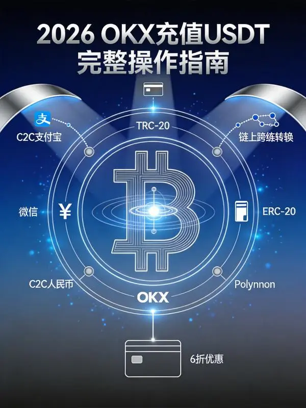 2026年OKX充值USDT全路径实操手册:C2C、银行卡、链上转账一次讲透
