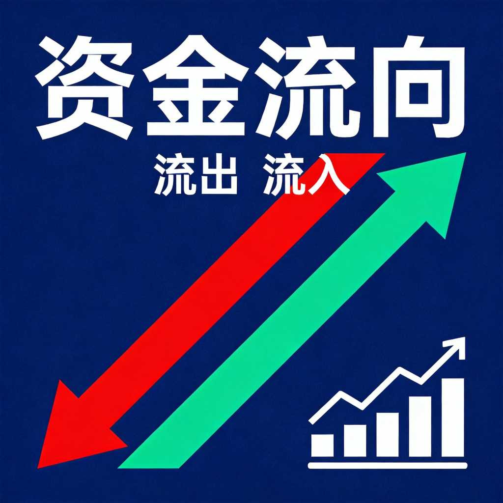 A股资金流向 深蓝背景