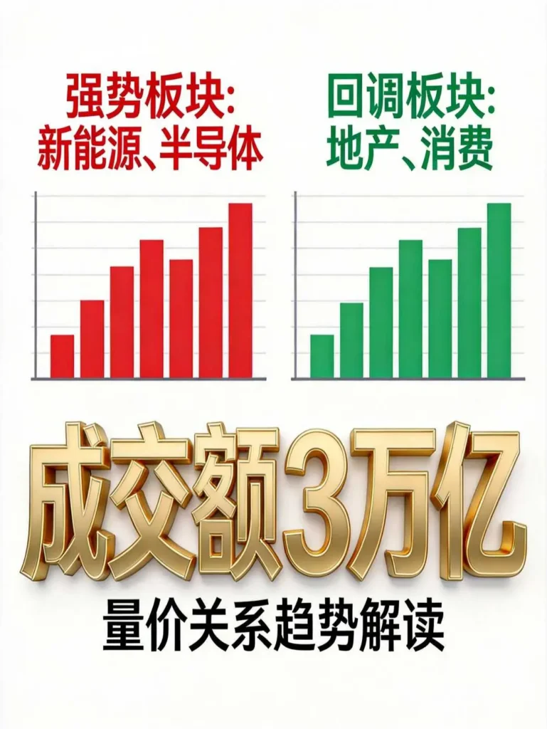 A股板块分化与3万亿成交额特征