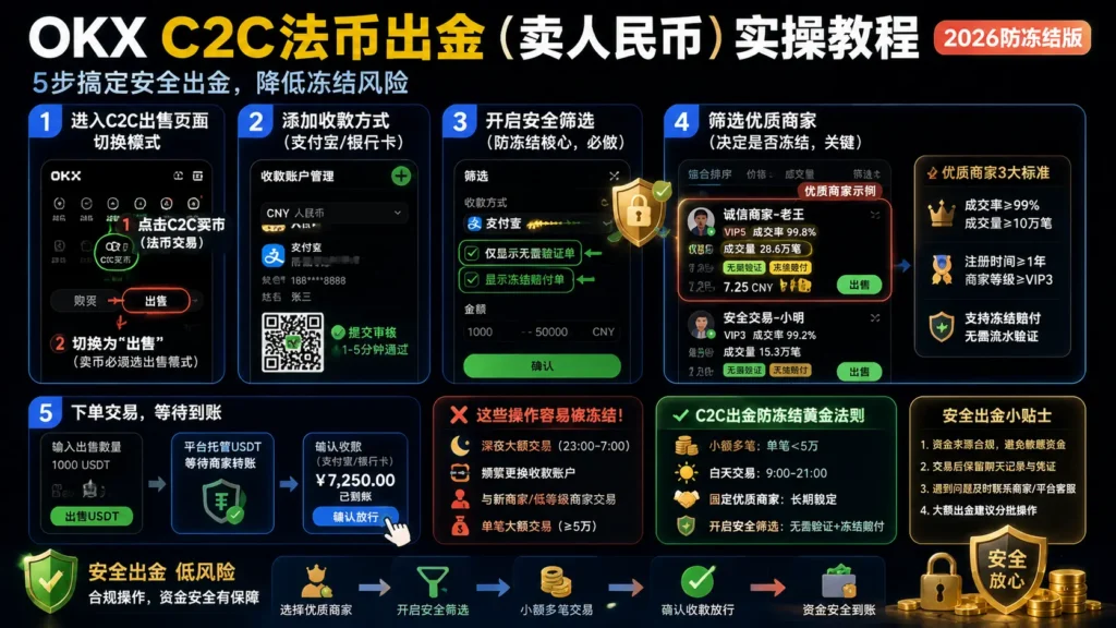 C2C法币出金(卖人民币)实操教程