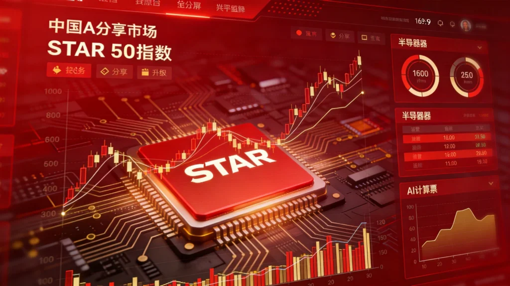 科创50与半导体行情数据图,AI算力板块资金流向全景
