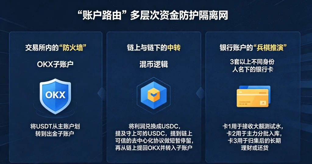 多账户资金隔离路由示意图