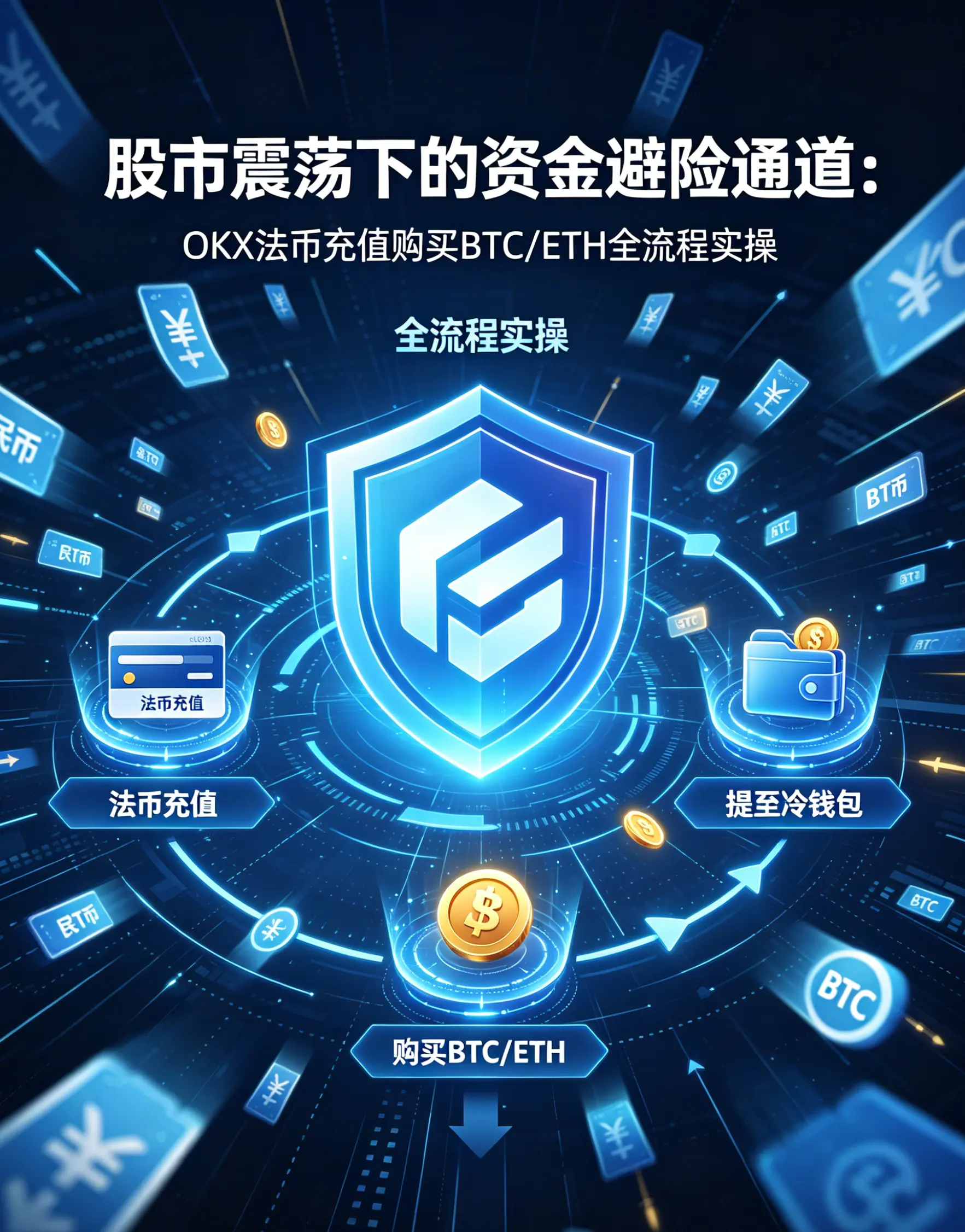 股市震荡下的资金避险通道:法币充值购买BTC/ETH全流程实操
