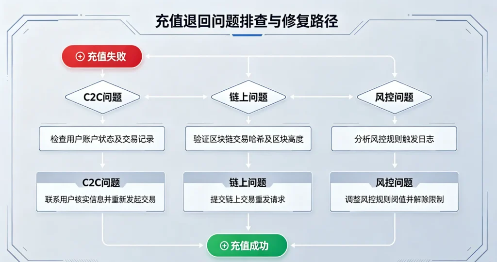 充值故障排查流程图解