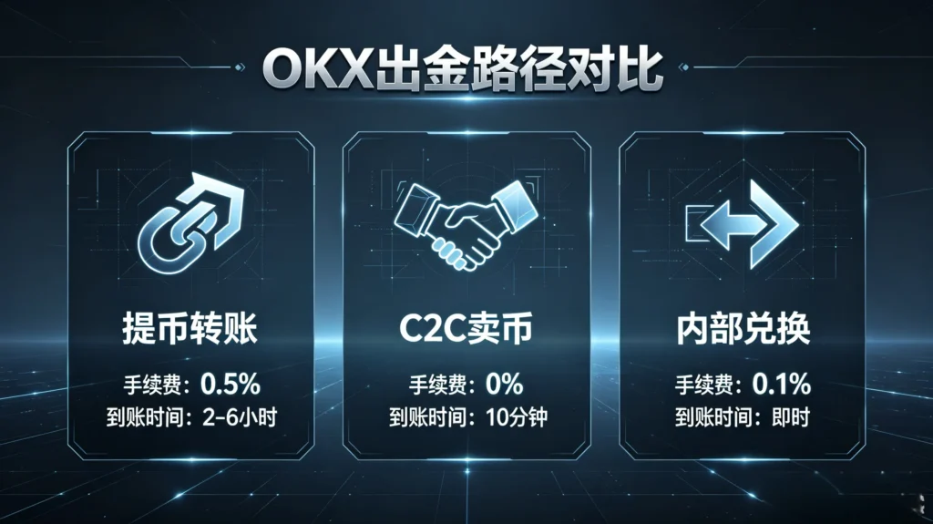 OKX 出金路径对比