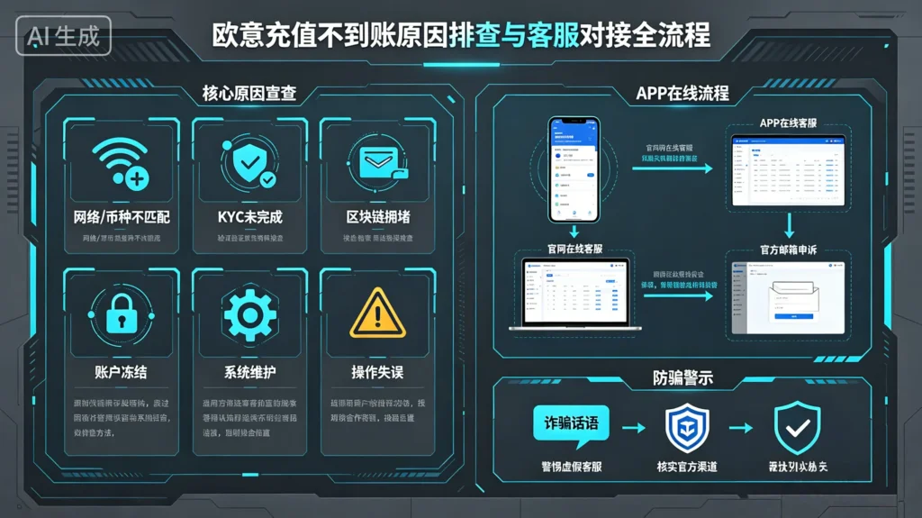 欧意充值不到账原因排查与客服对接全流程