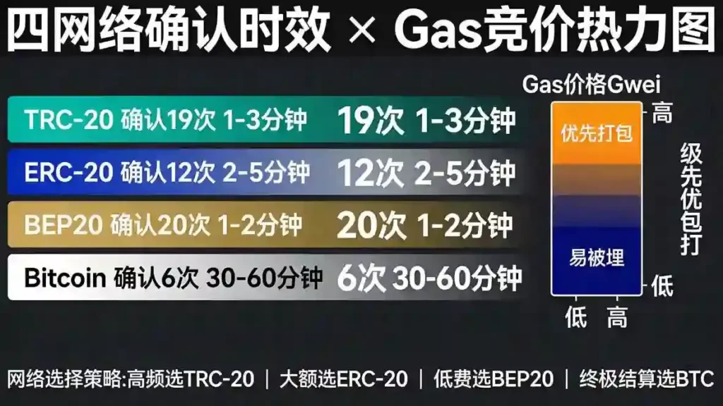 四网络确认时效Gas热力图