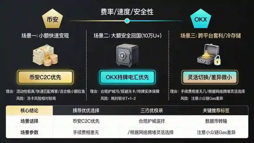 三大出金场景化选择指南