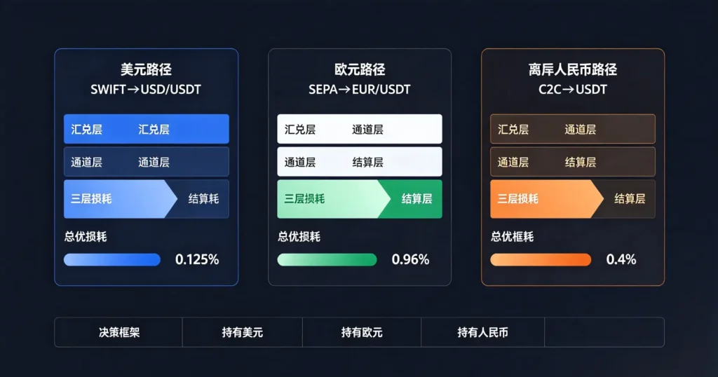汇率损耗链路对比