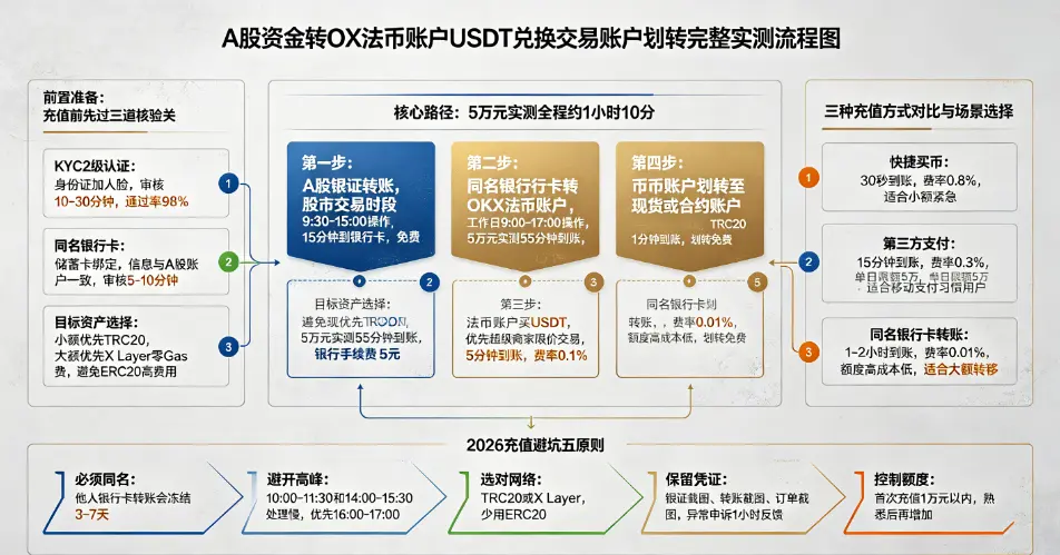 A 股到 OKX 完整流程图