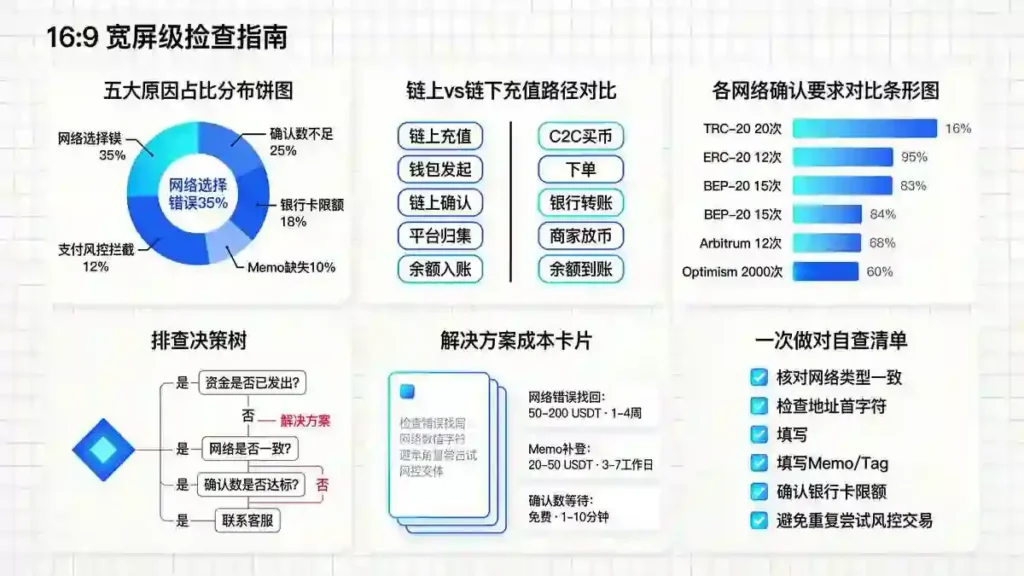 充值排查决策树与成本卡