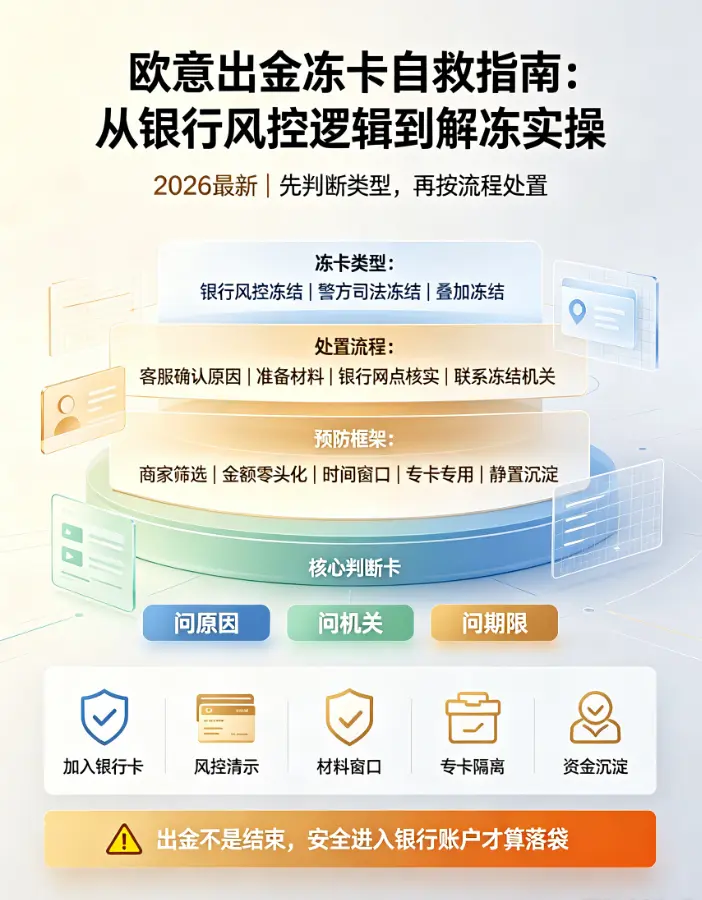 欧亿出金冻卡自救指南：从银行风控逻辑到解冻实操，一文讲透