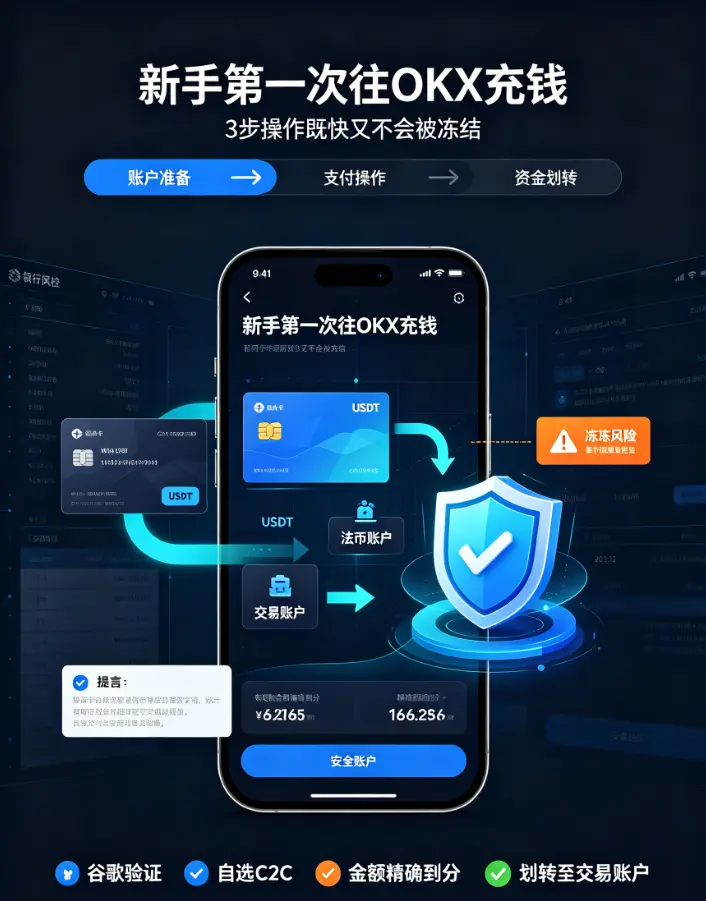 新手第一次往交易所充钱:3步操作既快又不会被冻结