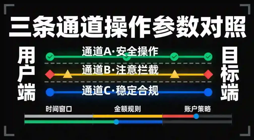 三通道避坑路径对照