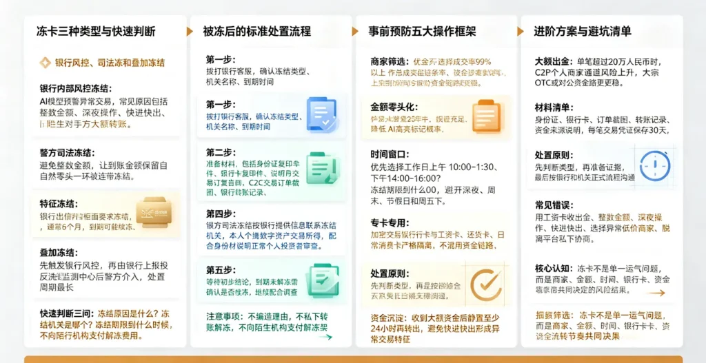 冻卡类型处置与防冻框架