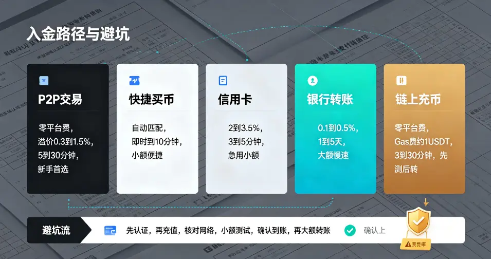 入金路径与避坑地图