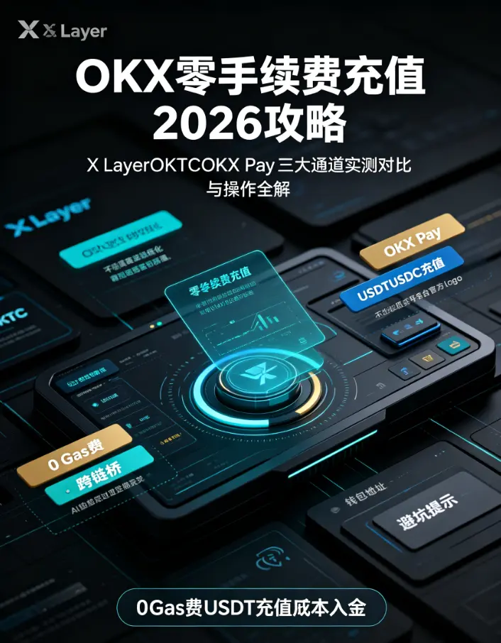 零手续费充值2026攻略:X Layer/OKTC/OKX Pay三大通道实测对比与操作全解