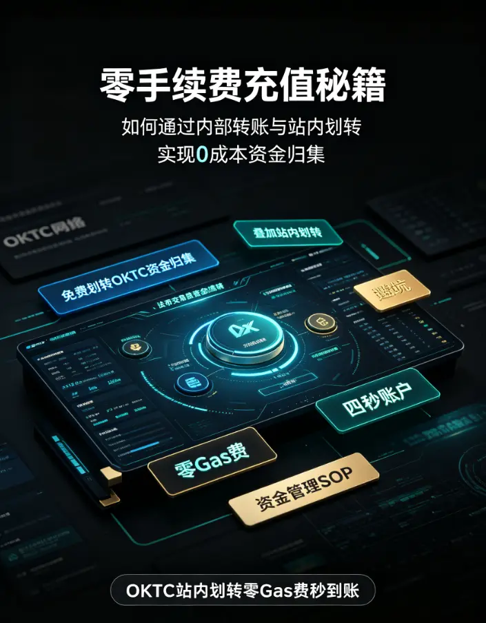 零手续费充值秘籍:如何通过交易所内部转账与站内划转实现0成本资金归集
