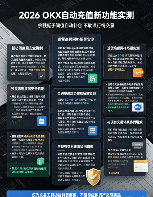 交易所新上线自动充值功能:余额低于阈值自动补仓,再也不耽误行情交易