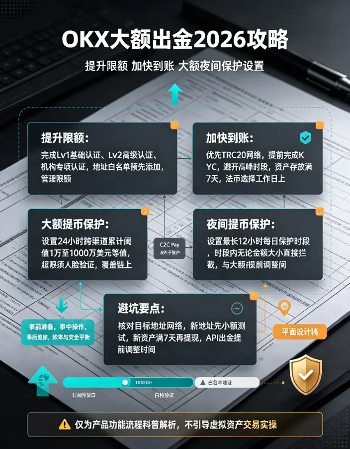 大额出金2026攻略:提升单笔限额/加快到账速度/大额夜间保护设置全解析
